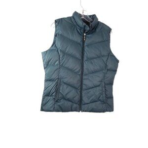Lucy Men's Teal Duck Down Polyester Sleeveless Puffer Vest Jacket Size L
